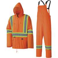 5598 Combinaison de pluie imperm&eacute;able et l&eacute;g&egrave;re, Polyester/PVC, Petit, Orange haute visibilit&eacute; Infinity Industrial Services Inc.
