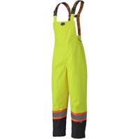 5405 Salopettes imperm&eacute;ables 300D Trilobal antid&eacute;chirure, Polyester, T-petit, Jaune lime haute visibilit&eacute; Infinity Industrial Services Inc.