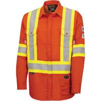 7743 Chemise de s&eacute;curit&eacute; ignifug&eacute;e FR-Tech, Petit, Orange haute visibilit&eacute; Infinity Industrial Services Inc.