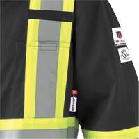 7702BKT FR-Tech&reg; Arc-Rated Coverall, Size 40 (Tall), Black, 10 cal/cm² Infinity Industrial Services Inc.