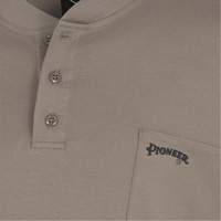 331 Chandail Henley en tricot interlock ignifuge, Petit, Beige Infinity Industrial Services Inc.
