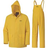 577 3-Piece Rain Suit, Polyester/PVC, 6X-Large, Yellow Infinity Industrial Services Inc.