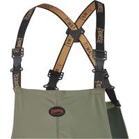 D7020 Dry King&reg; Stretch Bib Pants, X-Small, Polyurethane, Green Infinity Industrial Services Inc.