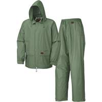 583 Rain Suit, Polyester/PVC, Small, Green Infinity Industrial Services Inc.