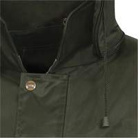 D8120J Nailhead Ripstop Tree Planter Hooded Jacket, Polyester/PVC, X-Small, Green Infinity Industrial Services Inc.