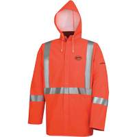576J High-Visibility FR Rain Jacket, Small, High Visibility Orange Infinity Industrial Services Inc.