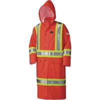 5896 Flame Resistant Waterproof Long Coat, Small, High Visibility Orange Infinity Industrial Services Inc.