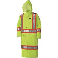 5897 Flame Resistant Waterproof Long Coat, Large, High Visibility Lime-Yellow Infinity Industrial Services Inc.