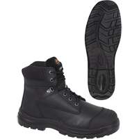 1025 Black 6" Work Boots, Leather, Steel Toe, Size 10 Infinity Industrial Services Inc.