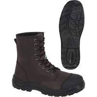 1028 Brown 8" Work Boots, Leather, Steel Toe, Size 10 Infinity Industrial Services Inc.