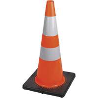 183 Premium Flexible Safety Cone, 28", Orange, 4" & 6" Reflective Collar(s) Infinity Industrial Services Inc.