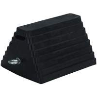 298 Double-Sided Wheel Chock, 6" x 8", Black Infinity Industrial Services Inc.