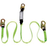 SA-54000-4 Shock Absorbing Lanyard, 4', Snap Hook Center, Snap Hook Leg Ends, Polyester Infinity Industrial Services Inc.