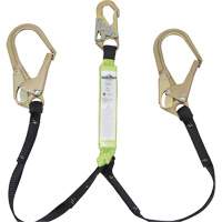 SA-64022-4 Shock Absorbing Lanyard, 4', Rebar Hook Center, Snap Hook Leg Ends, Polyester Infinity Industrial Services Inc.