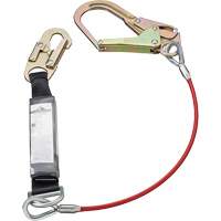 SA-5502-4 Shock Absorbing Lanyard, 4', Rebar Hook Center, Snap Hook Leg Ends, Polyester Infinity Industrial Services Inc.