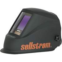 WHP4000 Premium Series ADF Welding Helmet with Extra-Large Blue Lens Technology, 3.94" L x 3.28" W View Area, Black/Orange Infinity Industrial Services Inc.