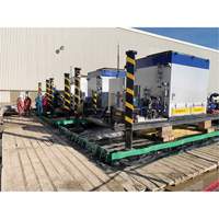 Ultimate Copolymer 2000 Ultra-Containment Berm&reg;, 179 US gal. Capacity, 4' W x 6' L x 12" H, Hinge Bracket Infinity Industrial Services Inc.
