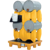 Ultra-Drum Rack 4-Drum Containment System without Drain, 53" L x 53" W x 77.8" H, 3000 US gal. Capacity Infinity Industrial Services Inc.
