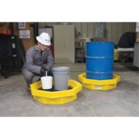Ultra-Drum Tray avec grille, 32" lo x 32" la x 8,1" h, Cap. de d&eacute;versement 21,1 gal. US Infinity Industrial Services Inc.
