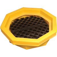 Ultra-Drum Tray avec grille, 32" lo x 32" la x 8,1" h, Cap. de d&eacute;versement 21,1 gal. US Infinity Industrial Services Inc.