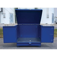 Palette de d&eacute;versement en acier avec couvercle rigide S-4 Ultra, 61" lo x 54,4" la x 52" h, Capacit&eacute; de charge 4700 lb Infinity Industrial Services Inc.