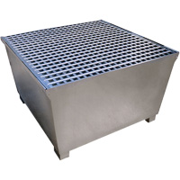 Ultra-IBC Spill Pallet en acier, Capacit&eacute; de d&eacute;versement 370 gal. US, 57,6" x 34,7" x 56,9" Infinity Industrial Services Inc.