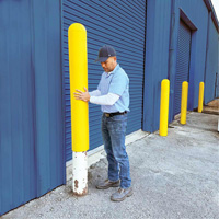 Ultra-Post Protector, 4" dia. x 52" l, Jaune Infinity Industrial Services Inc.