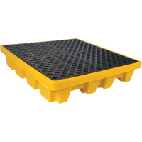 Ultra-Spill Pallet emboitable, 4 barils, Capacit&eacute; de d&eacute;versement 66 gal. US, 51" x 51" x 10" Infinity Industrial Services Inc.