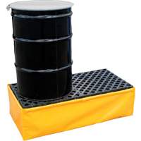 Ultra-Spill Pallet flexible, 2 barils, Capacit&eacute; de d&eacute;versement 66 gal. US, 48" x 24" x 14" Infinity Industrial Services Inc.