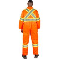 Unlined Safety Coveralls, Small, High Visibility Orange Infinity Industrial Services Inc.