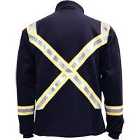 Veste FR ray&eacute;e en molleton &agrave; fermeture &agrave; glissi&egrave;re compl&egrave;te, Petit, Bleu marin Infinity Industrial Services Inc.