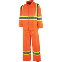V&ecirc;tement imperm&eacute;able &eacute;tanche, Nylon/PVC, T-petit, Orange haute visibilit&eacute; Infinity Industrial Services Inc.
