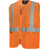 6943 Gilet de s&eacute;curit&eacute; &agrave; mailles ignifuge, Orange haute visibilit&eacute;, Petit, Polyester Infinity Industrial Services Inc.
