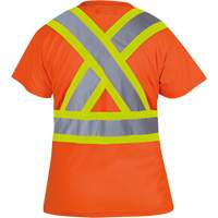 6948 T-shirt de s&eacute;curit&eacute; en il-de-perdrix pour femme, Polyester, T-petit, Orange haute visibilit&eacute; Infinity Industrial Services Inc.