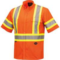 4442 Chandail &agrave; manches courtes de s&eacute;curit&eacute; ultra fraîche et ultra respirant, Coton, Petit, Orange haute visibilit&eacute; Infinity Industrial Services Inc.