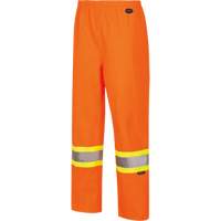 5627W Pantalon &agrave; bavette imperm&eacute;able pour femmes, Polyester/Polyur&eacute;thane, T-petit, Orange haute visibilit&eacute; Infinity Industrial Services Inc.