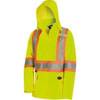 5628W Parka matelass&eacute; de s&eacute;curit&eacute; 300D The Rock, Polyester/Polyur&eacute;thane, Jaune lime haute visibilit&eacute;, T-petit Infinity Industrial Services Inc.
