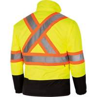 5771 Manteau de s&eacute;curit&eacute; imperm&eacute;able r&eacute;versible, Polyester/Polyur&eacute;thane, Jaune lime haute visibilit&eacute;, Petit Infinity Industrial Services Inc.