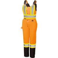 5040BBW Women's High-Visibility Waterproof Safety Overalls, Polyester, X-Small, Black/High Visibility Orange Infinity Industrial Services Inc.