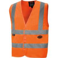 6885 High-Visibility Tricot Safety Vest, High Visibility Orange, Small, Polyester Infinity Industrial Services Inc.