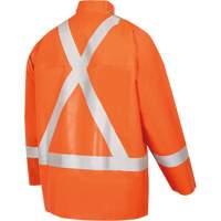 5990J Manteau de s&eacute;curit&eacute; imperm&eacute;able tr&egrave;s robuste ignifuge et r&eacute;sistant aux arcs &eacute;lectriques, Petit, Orange haute visibilit&eacute;, 11 cal/cm² Infinity Industrial Services Inc.