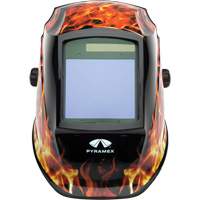 Leadhead&reg; Auto Darkening Welding Helmet, 3.8" L x 3.4" W View Area, 9 - 13 Shade Range Infinity Industrial Services Inc.