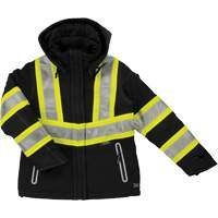 Womens Insulated Flex Safety Jacket, Polyester, Black, X-Small Infinity Industrial Services Inc.