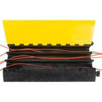 Polyurethane Cable Protector, 3 Channels, 35.43" L x 19.69" W x 3" H Infinity Industrial Services Inc.