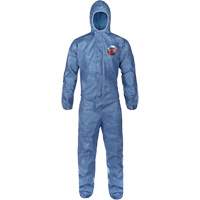 Hooded Coveralls, Large, Blue, MicroMax&reg; VP Infinity Industrial Services Inc.