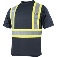 Quick Dry Short Sleeves T-Shirt, Polyester, Small, Navy Blue Infinity Industrial Services Inc.