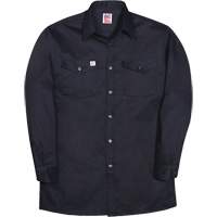 Long-Sleeve Industrial Work Shirt, Men's, Small, Navy Blue Infinity Industrial Services Inc.