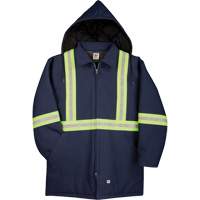 Premium Duck Parka with Reflective Material, Navy Blue, Small Infinity Industrial Services Inc.