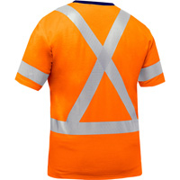 Bisley&reg; X-Back Short Sleeve Shirt, Poly-Cotton, Small, High Visibility Orange Infinity Industrial Services Inc.