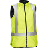 Bisley&reg; X-Back Women's Contoured Reversible Puffer Vest, High Visibility Lime-Yellow, Small, Polyester Infinity Industrial Services Inc.